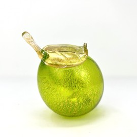MY ITALIAN DÉCOR Life-Size Murano Glass Limes, Blown Glass Fruit, Made in Italy