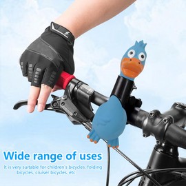 WELURE Duck Shape Bicycle and Scooter Horn Fit for Bicycles and Bike, Squeaks Up to 25 Seconds - Blue