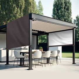 Wowangce Universal Pergola Replacement Canopy Outdoor Canopy Shade Cover Waterproof Shade Top Cover for Outdoor Patio Porch Backyard(16 x 7 ft,Coffee)