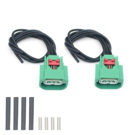 2PCS Headlight Connector Wiring Harness for Chrysler Jeep Headlight Daytime Running Lamp Parking Light H13/9008 68064997AA