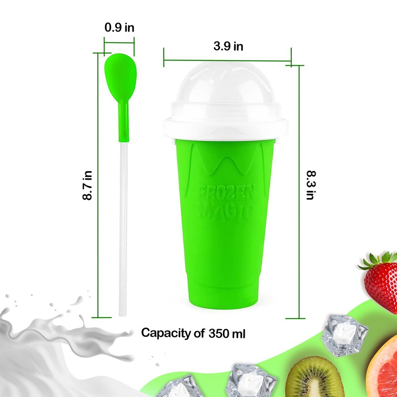 Slushy Cup & Slushy Maker, Portable Smoothie Slushie Squeeze Cup