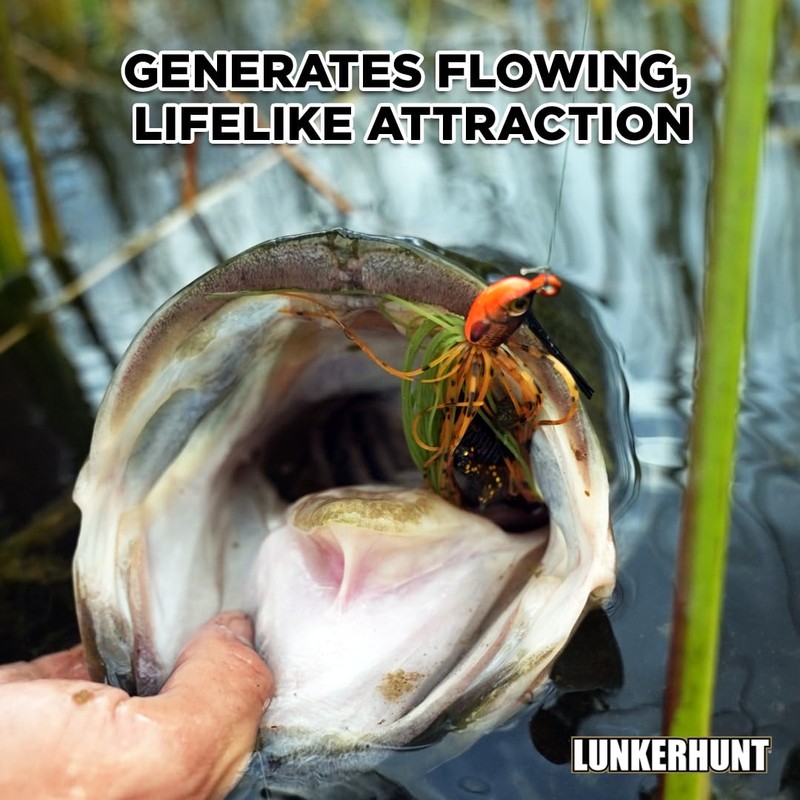 Lunkerhunt Skirted Swim Jig Fishing Lure, Shiner