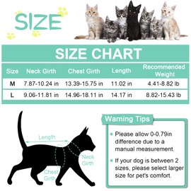 HACRAHO Recovery Suit for Cat, 1 PCS Lovely Dinosaur Pet Surgical Recovery Suit Pet E-Collar Alternative for Small Medium Pets, L