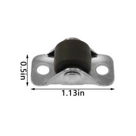 yyangz 16PCS Rubber Small Casters Directional Wheels 0.5 inch Hardware Drawer Organiser Casters Mini Low Profile Casters For Small Kitchen Appliances Toy Box Shoe Tray Rolling Drawer