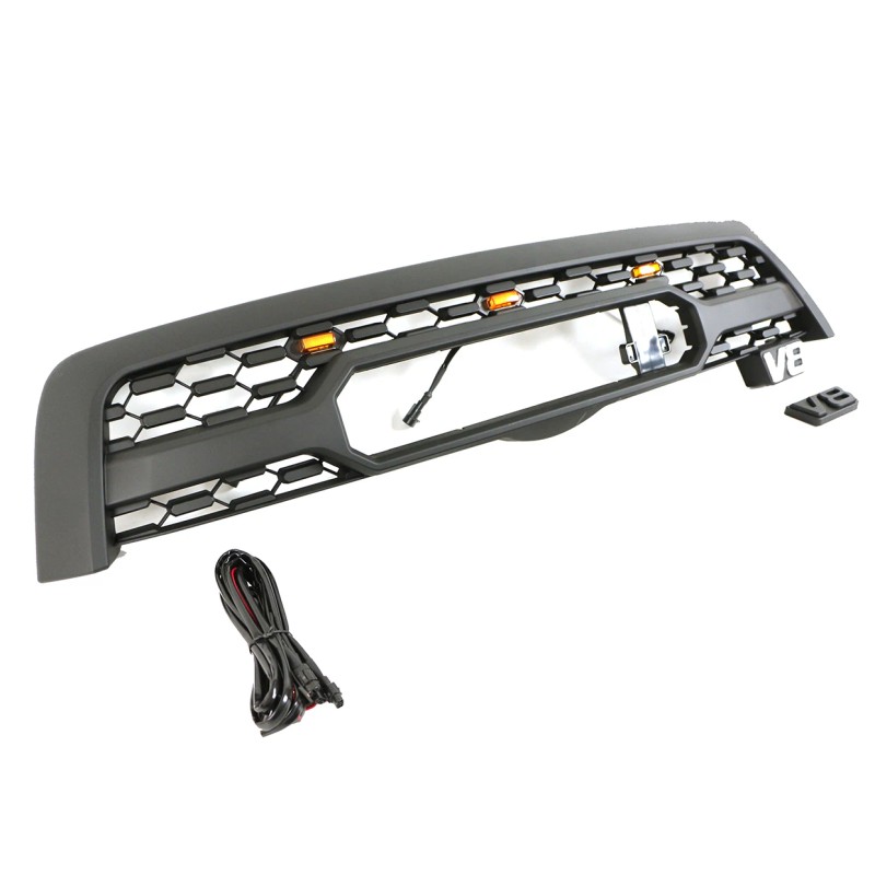 Car Mesh Front Grille With Light Fit for Sequoia 2005-2007Color: