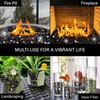 NUPICK 10 Pound Fire Glass, 1/2 Inch Reflective Fire Glass,