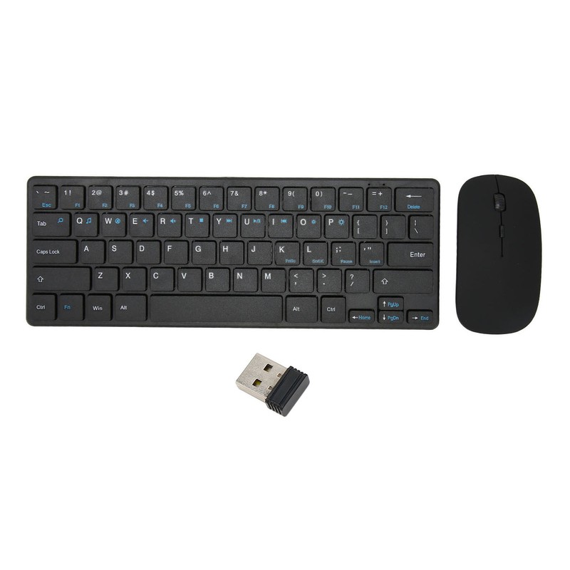 2.4G Wireless Keyboard Mouse Combo Ergonomic 64 Key Keyboard 3