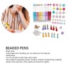 12PCS Beadable Pens Kit Bright Colors DIY Making Beaded Ballpoint