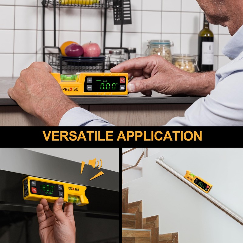 PREXISO Digital Level & Digital Protractor, 7 inch Angle Finder
