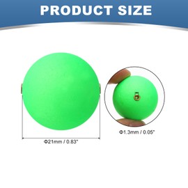 PATIKIL Fishing Bobbers Floats 0.8 Inch Dia, 10 Pack Fishing Rig Float Round Slip Responsive Pompano Floats Buoy Rig Stoppers for Surf Fishing Crappie Trout Catfish Walleye, Green