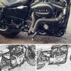 Unbranded 2" O.D LAF Pipes Exhaust For Harley Sportster Softail