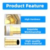ERGAOBOY 5Pcs 6MM to 6MM Brass Hose Barb Thru-Bulk Bulkhead