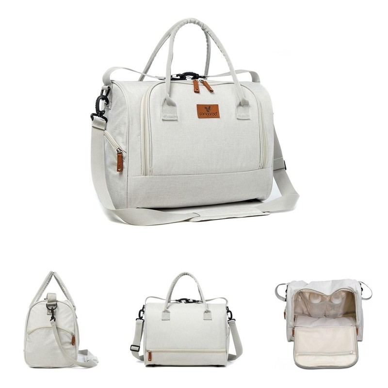 Cangaroo Jossie Changing Bag with Zip, Adjustable Strap, Beige