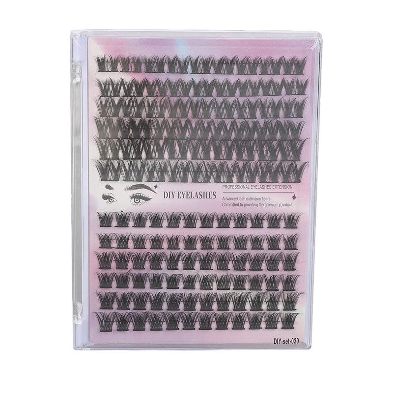126 Clusters DIY Lash Extensions Kit D Curl Fluffy Individual