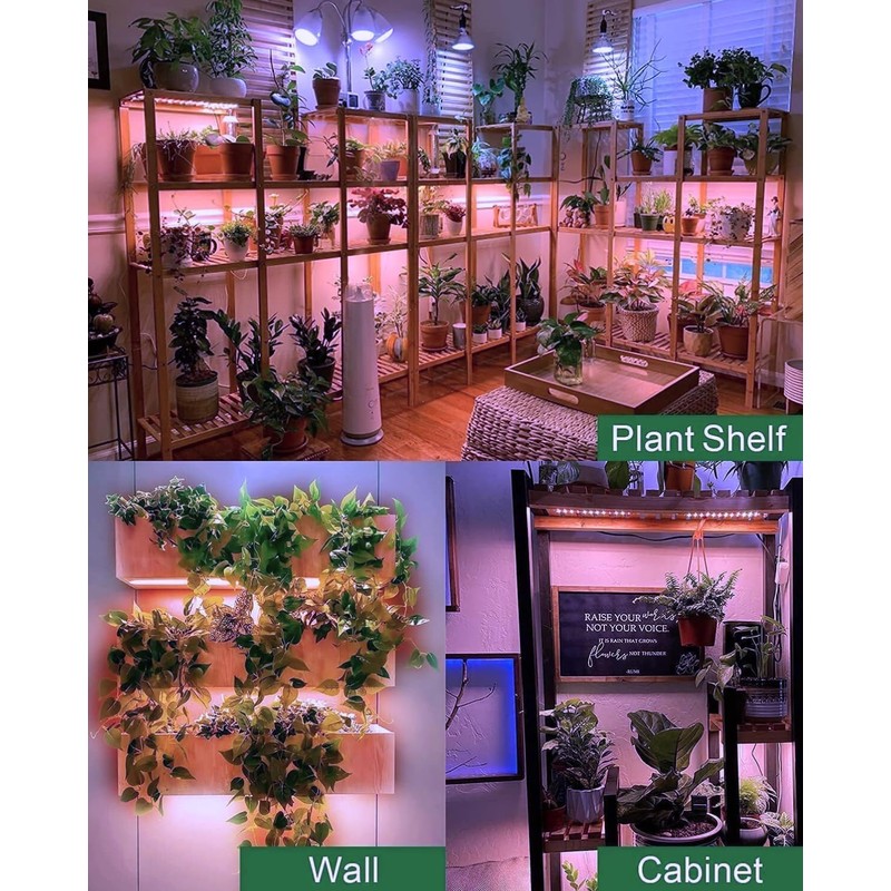 DOMMIA Grow Light, 20W Ultra-Thin Panel Grow Lights for Indoor