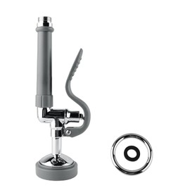 MSTJRY Pre-Rinse Spray Valve with Handle Grip Assembly for Commercial Kitchen Faucet Polished Chrome High Pressured Sink Faucet Sprayer Head for Replacement Kit of Commercial Faucet