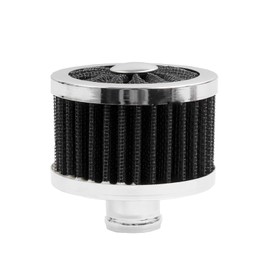 MUGE RACING Filtro de aire universal de 23 mm para coche, filtro de admisión de aire frío, filtro de ventilación de alto flujo (negro)