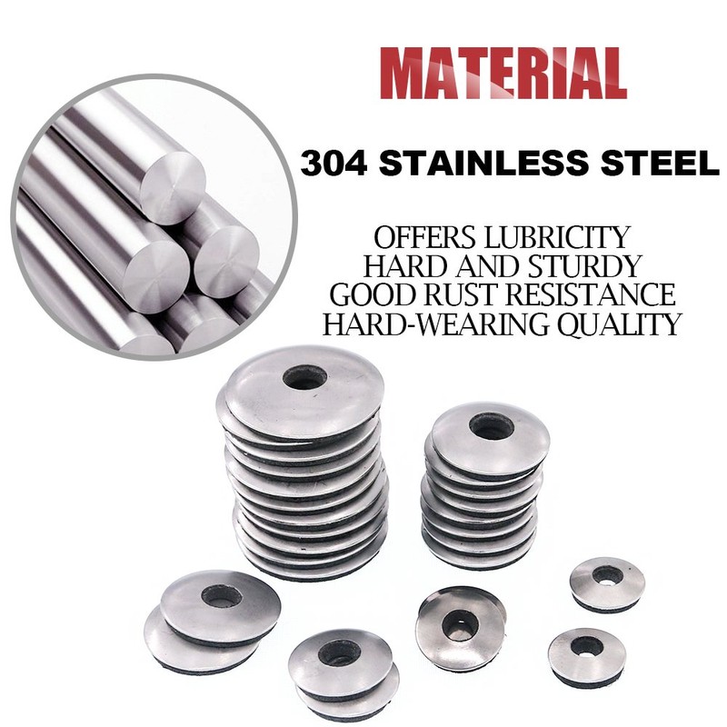 Hilitchi 270-Pcs #6#8#10#12 Stainless Steel Neoprene EPDM Bonded Sealing Gasket