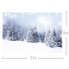 MEHOFOTO Winter Wonderland Backdrop Snow Landscape Scene Forest Pine Tree