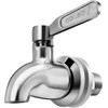 Beverage Dispenser Replacement Spigot,Oak Leaf Stainless Steel Spigot Polished Finished,
