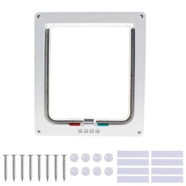 Cat Door,Cat door 4 Way Locking,Cat door for Upvc Door Activated,Cat Door for Glass Doors,Cat Doors & Enclosures,for Interior Exterior Door, Window, Wall(SIZE:6.18x6.3inch)