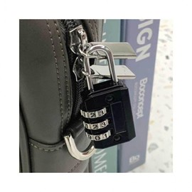 Lumina D Small 3-Digit Dial Combination Lock Black