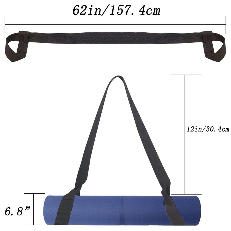 ZYWQ Yoga Mat Carrier Strap, Adjustable Thick Straps Sling for