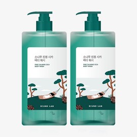 roundlab 라운드랩 소나무 진정 시카 바디 워시 대용량 1L 2개 세트