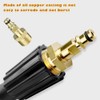 1-Piece M22 Pressure Washer Connector, Brass M22 Plug to Quick