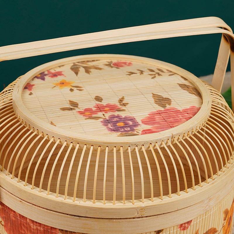 Rattan Small Bamboo Basket Hand Woven Children's Bamboo Woven Straw