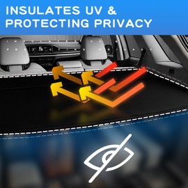 Hoiedt Cargo Cover Compatible with Toyota 4runner 2010-2023 Retractable Trunk Cover