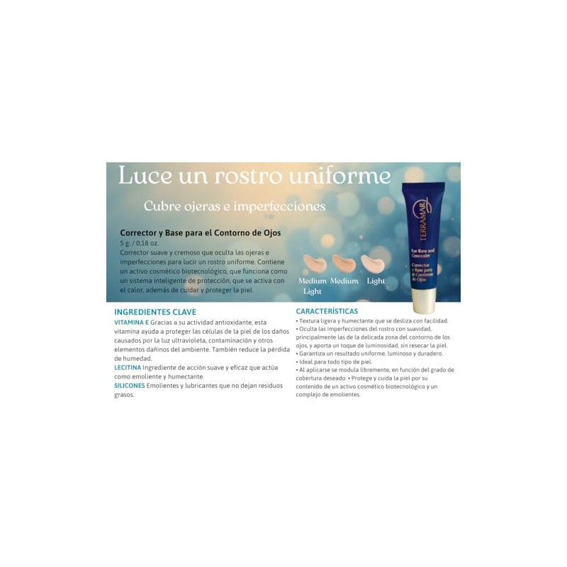 TERAMAR Corrector y Base para Contorno de Ojos con Vitamina