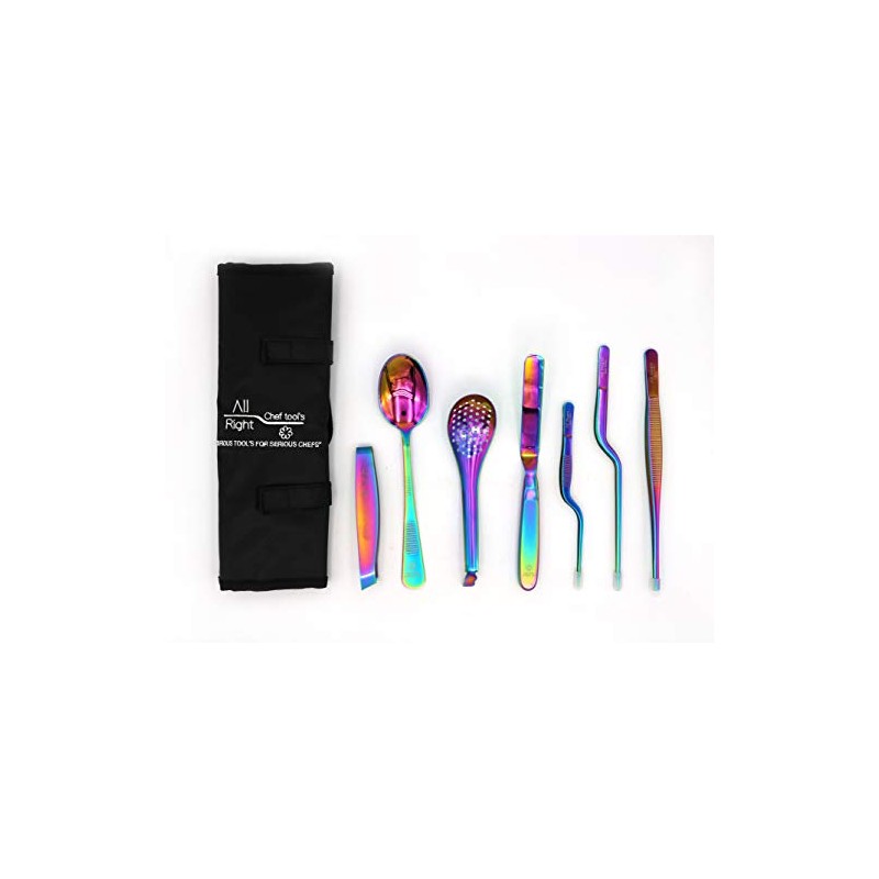 Kit de Emplatado Chef Premium 8 pzas de Montaje/Plating/Repostería/Mixología/Barman/cocina molecular