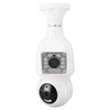 FHD 1080P Dual Lens Light Bulb Security Camera 360 Degree