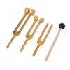 3 Pcs Aluminium Alloy Tuning Fork Set 128 256 512Hz