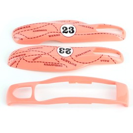 Aramox Carcasa de la Llave del Coche, Pink Pig Key Case Remote Key Fob Cover Trim Funda Protectora Rosa para Panamera/Cayenne / 911