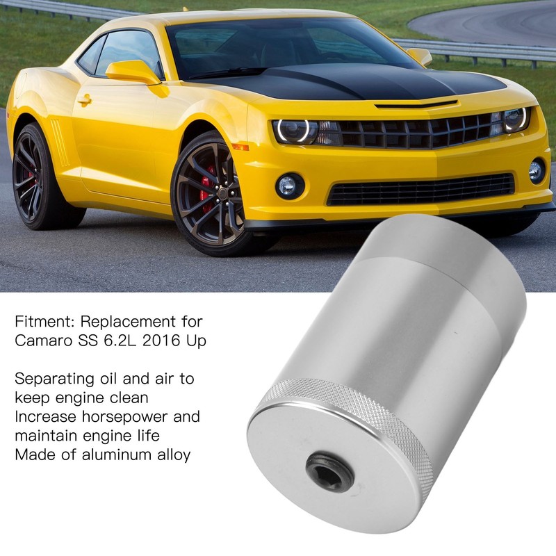 Baffled Oil Catch Can Tank Reservoir Kit Aluminium Alloy Replacement