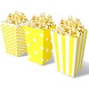 Pack of 18 Popcorn Trays, Popcorn Bags, Striped Popcorn Buckets,