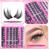 wiwoseo Wispy Lash Clusters Manga Lash Clusters Fairy Eyelash Cluster