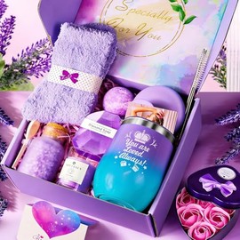 10 Piezas Set de Regalo de Cumpleaños para Mujers, Paquete de Cuidado Personal para Mujeres, Spa para Mujer, Regalos para Mujer Amiga Mama Esposa, Reg