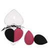 Healeved 2pcs Heart Shape Makeup Sponges for Wet and Dry