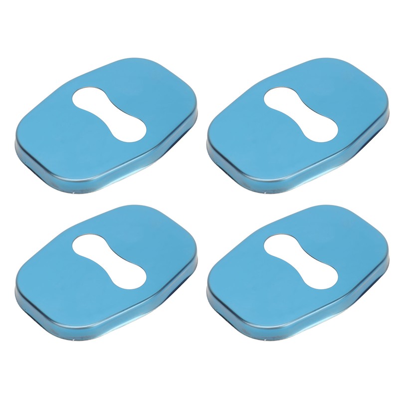 4PCS Door Lock Striker Cover Stainless Steel Strong Protection Replacement