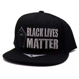 Black Pride New Eagle Black Lives Matter BLM Fist Gray Era Snapback Hat Cap