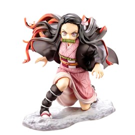 PQKL-party Demon-Slayer Figure Nezuko Figures Demon-Slayer Nezuko Action Figure Model Statue Toy Ornaments Desktop Decoration Gifts for Boys Girls Fans