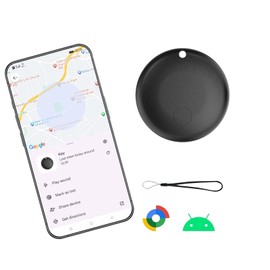 1 Pack Air Tag for Android,Google Certified Android Tracker Tags,Smart Tags for Android for Google Find My Device(Find Hub) App Key Finder/Luggage Tracker/Item Locator for Wallet,Bag-Black