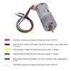 Gear Motor with Encoder, DC 12V Encoder Motor with Mounting