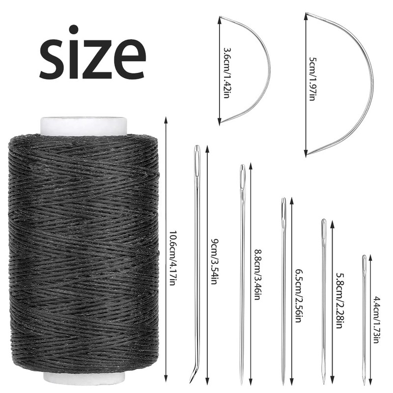 250M Leather Waxed Thread, Sewing Waxed Thread Cord with Leather