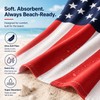American Flag Beach Towel for Summer Travel – Quick-Dry Soft