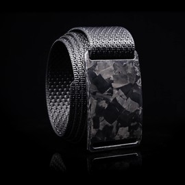 GRIP6 Carbon Fiber Belt - Nickel Free, Unisex Adults, Black, Carbon Fiber Buckle, For Men & Women, Outdoor Enthusiasts, Hiking, Golf