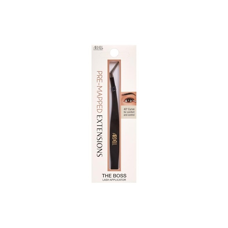 Ardell Pre-Mapped Lash Applicator Tool, Lash Tweezers - 40° Curved